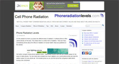 Desktop Screenshot of phoneradiationlevels.com